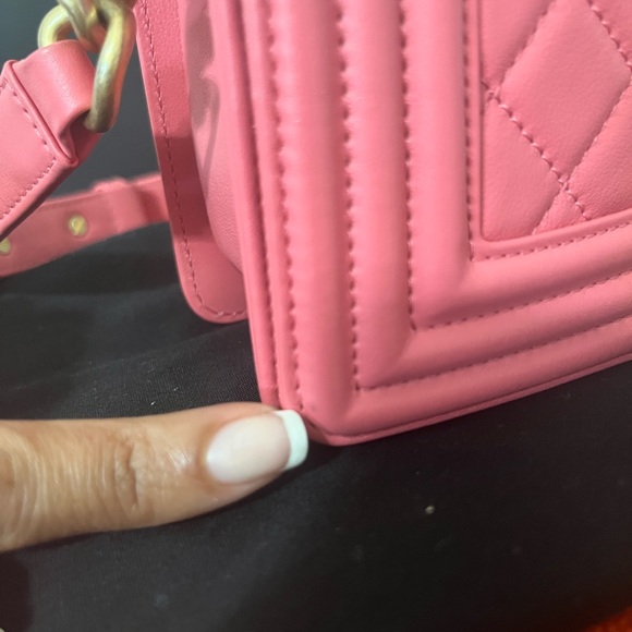 Authentic Chanel small boy bag Pink - Picture 6 of 11